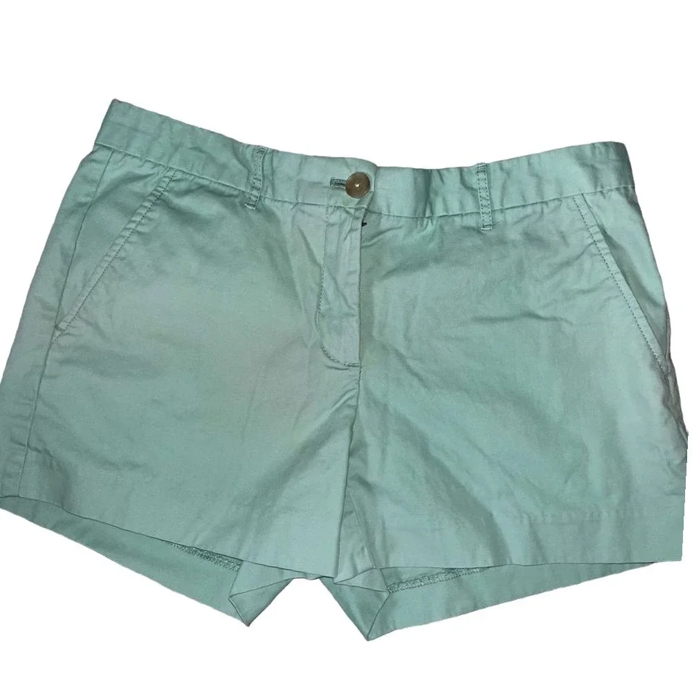 Gap Mint Green Chino Shorts Size‎ 2 100% Cotton Mid Rise Summer Casual Preppy